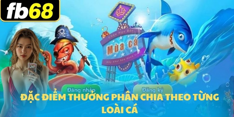 Bắn Cá Rùa Xanh Tại FB68 - Săn Cá Và Nhận Thưởng Lớn 6 Đặc điểm thưởng phân chia theo từng loài cá
