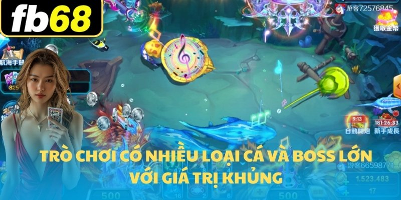Bắn Cá Tiểu Tiên Online Nhận Thưởng Miễn Phí Đến 29k Vàng 6 Trò chơi có nhiều loại cá và boss lớn với giá trị khủng
