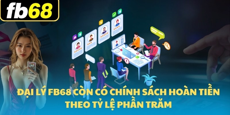 Đại lý FB68 - Điểm Đến Tin Cậy Người Yêu Trực Tuyến 2025 3 Đại lý FB68 còn có chính sách hoàn tiền theo tỷ lệ phần trăm